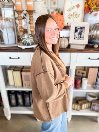 Umgee Brown Riley Top