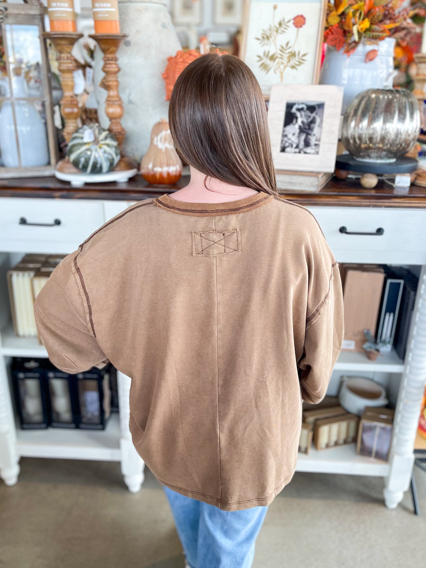 Umgee Brown Riley Top