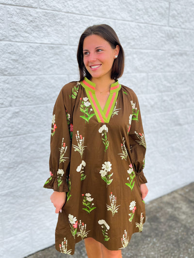 Umgee Brown Mix Ali Dress