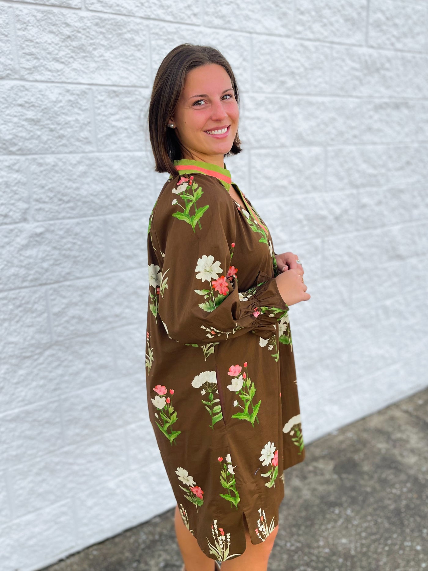 Umgee Brown Mix Ali Dress