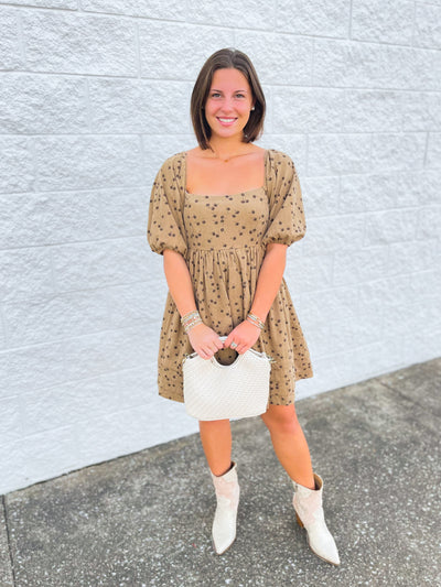 Floral Corduroy Janie Dress