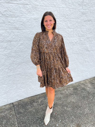 Umgee Brown Merrit Dress