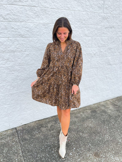 Umgee Brown Merrit Dress