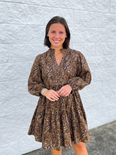Umgee Brown Merrit Dress