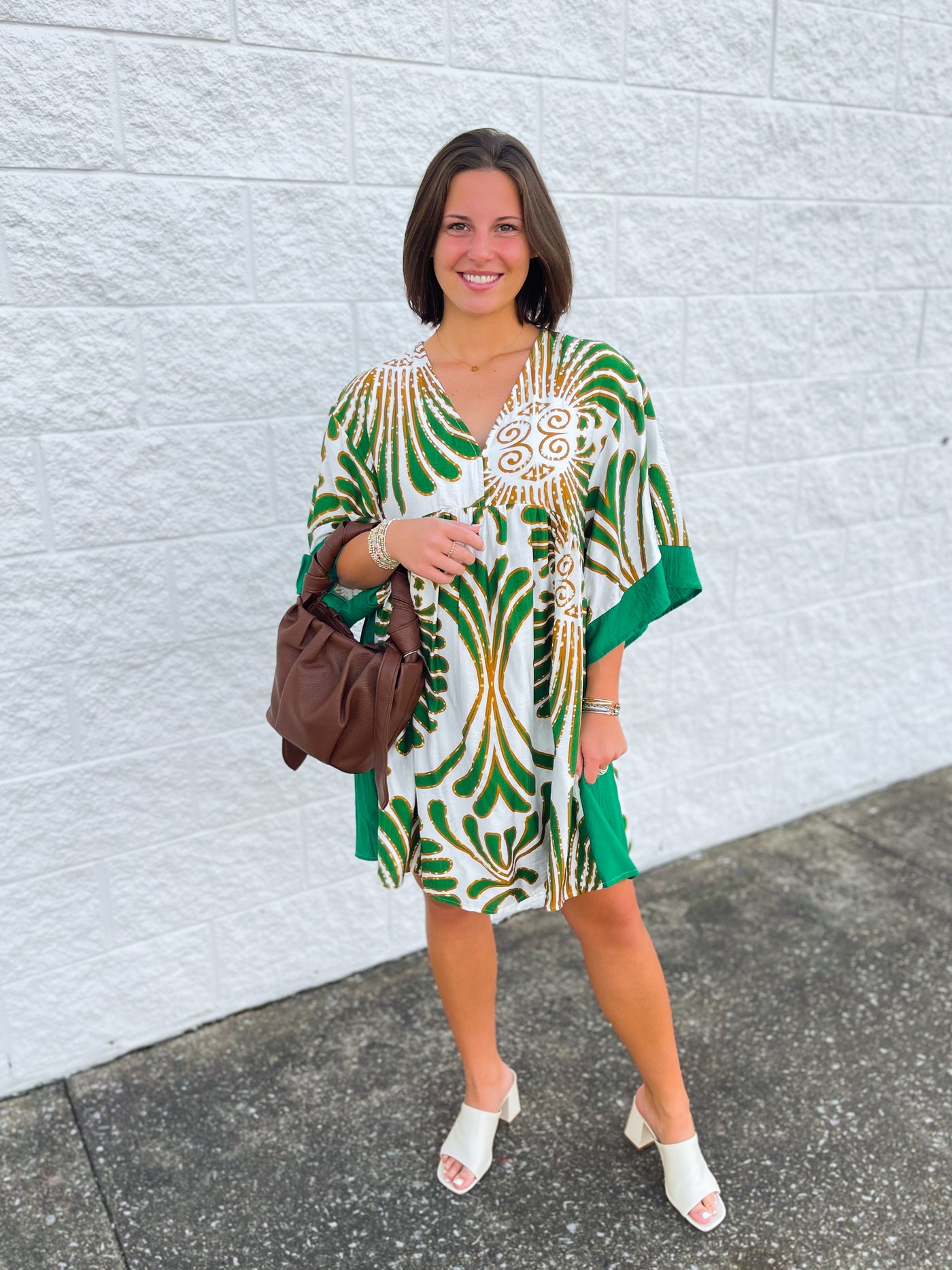 Umgee Green Wynn Dress