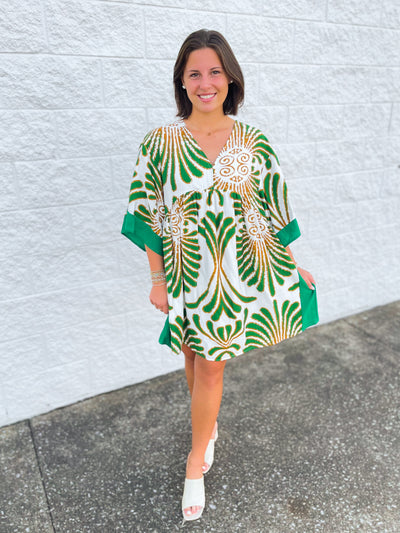 Umgee Green Wynn Dress