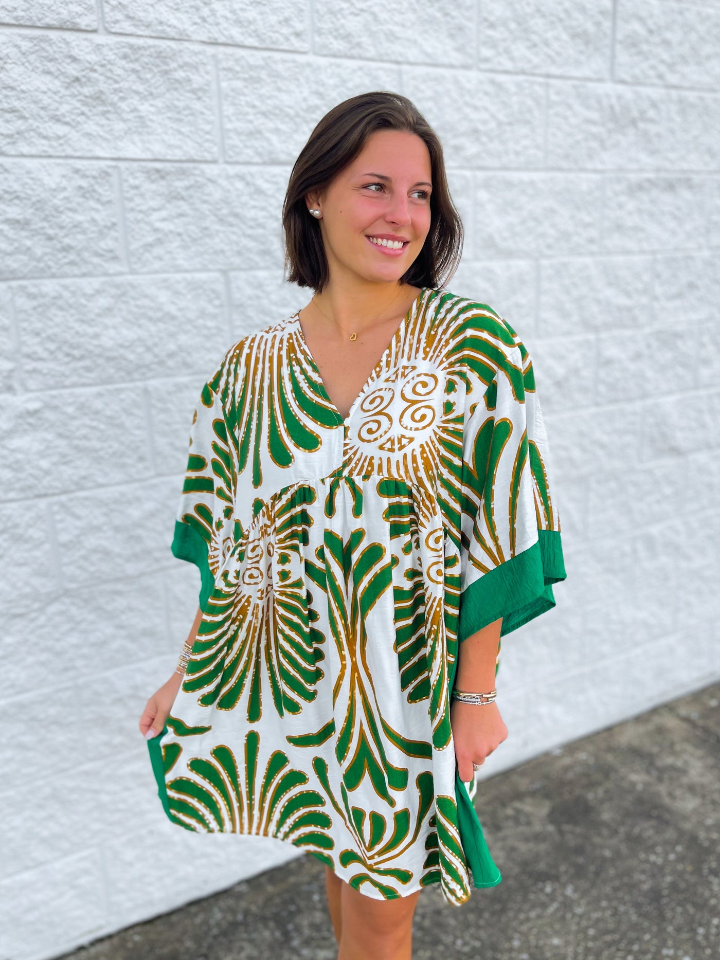 Umgee Green Wynn Dress