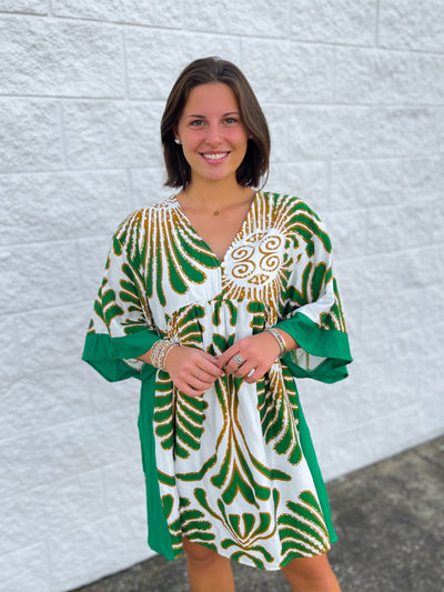 Umgee Green Wynn Dress