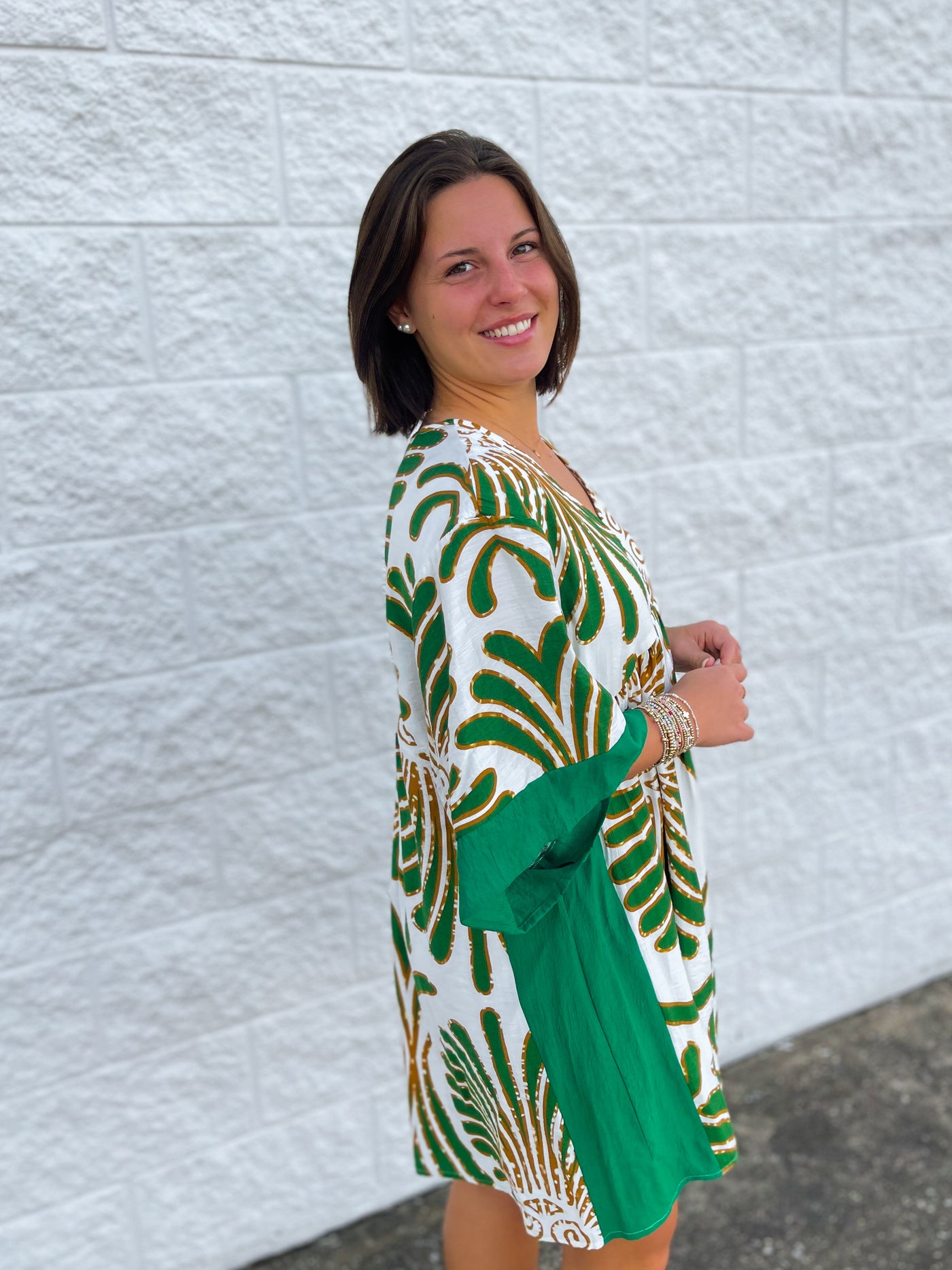 Umgee Green Wynn Dress