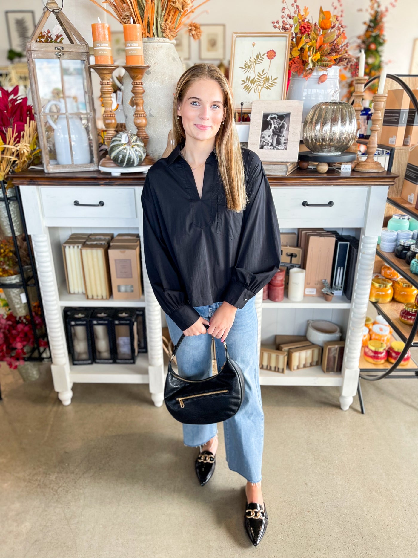Entro Black Parker Top