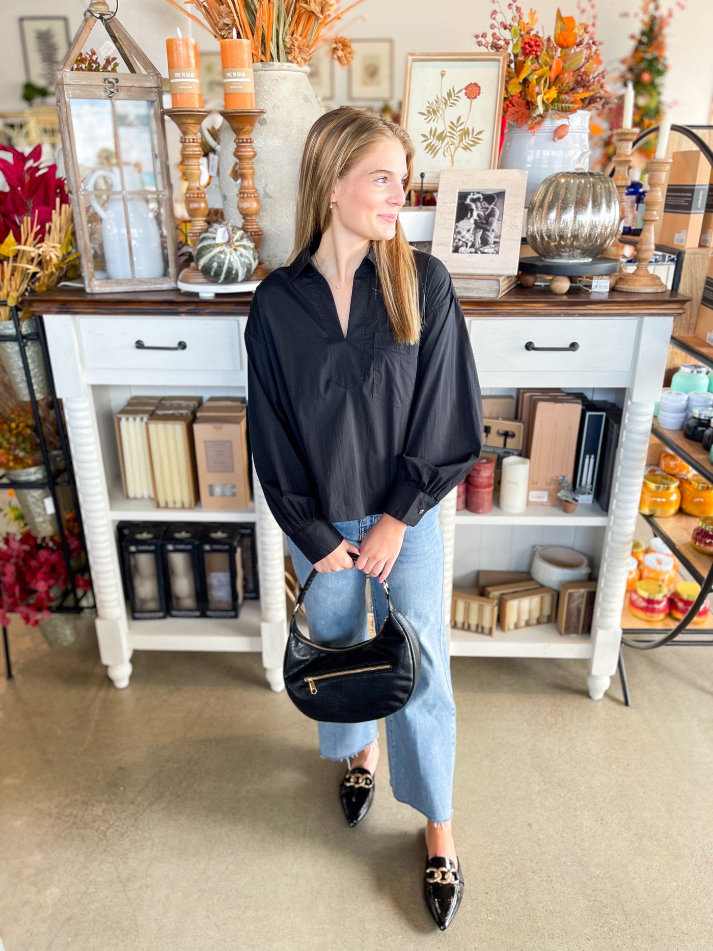 Entro Black Parker Top