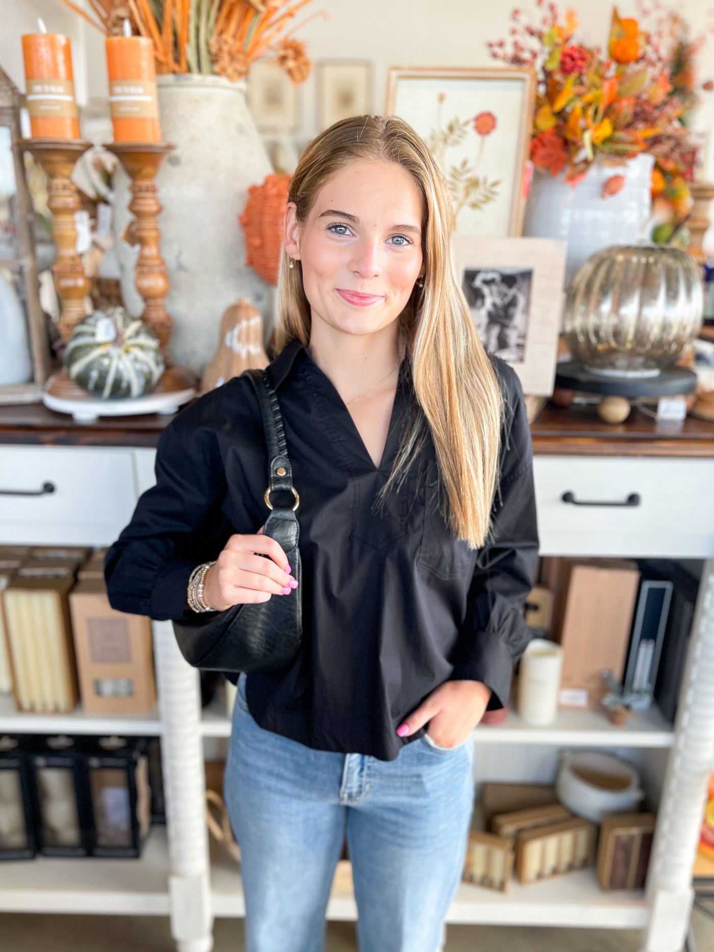Entro Black Parker Top