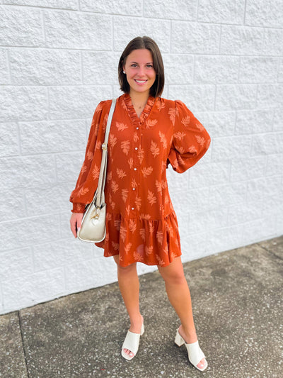 Umgee Rust Skylar Dress