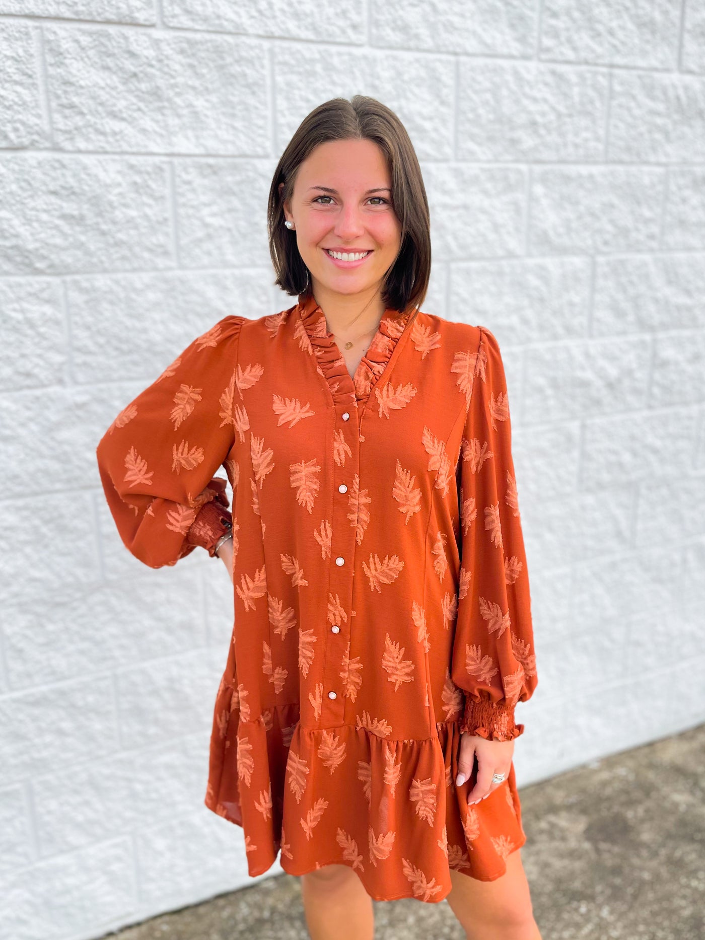 Umgee Rust Skylar Dress