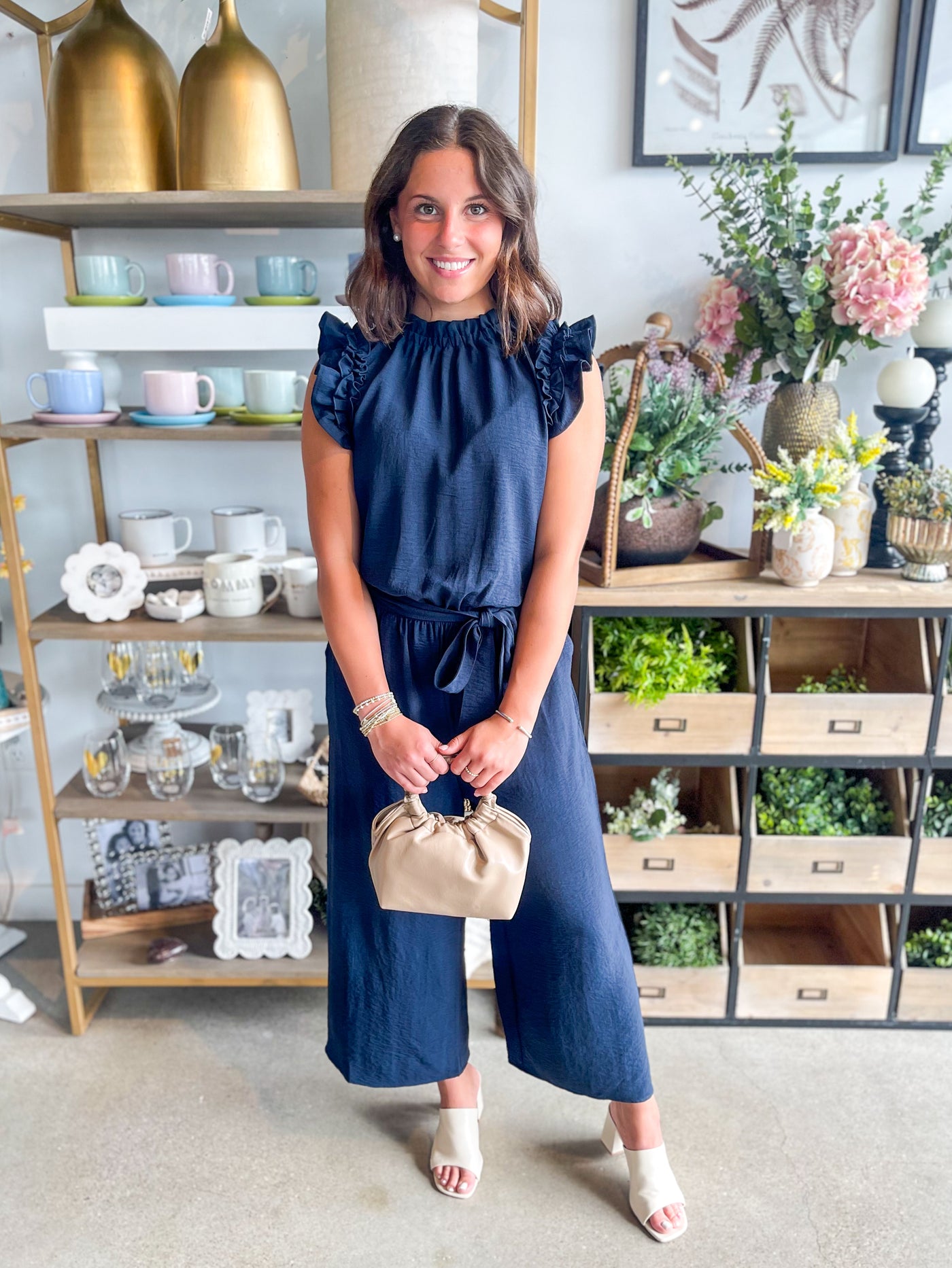 Arlette Navy Jumpsuit