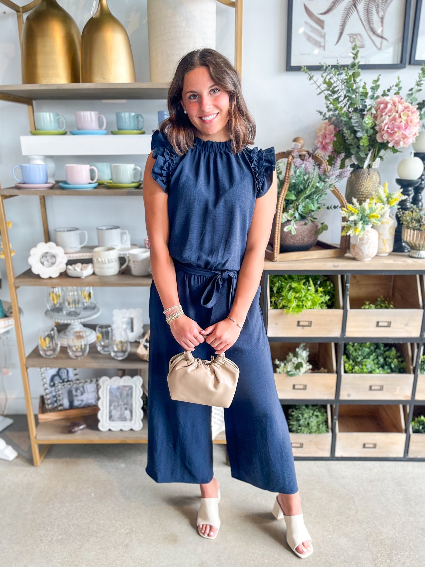 Arlette Navy Jumpsuit