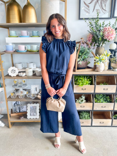 Arlette Navy Jumpsuit