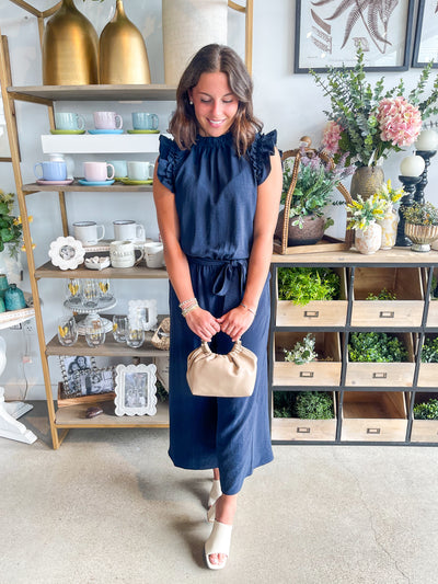 Arlette Navy Jumpsuit