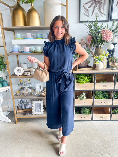 Arlette Navy Jumpsuit