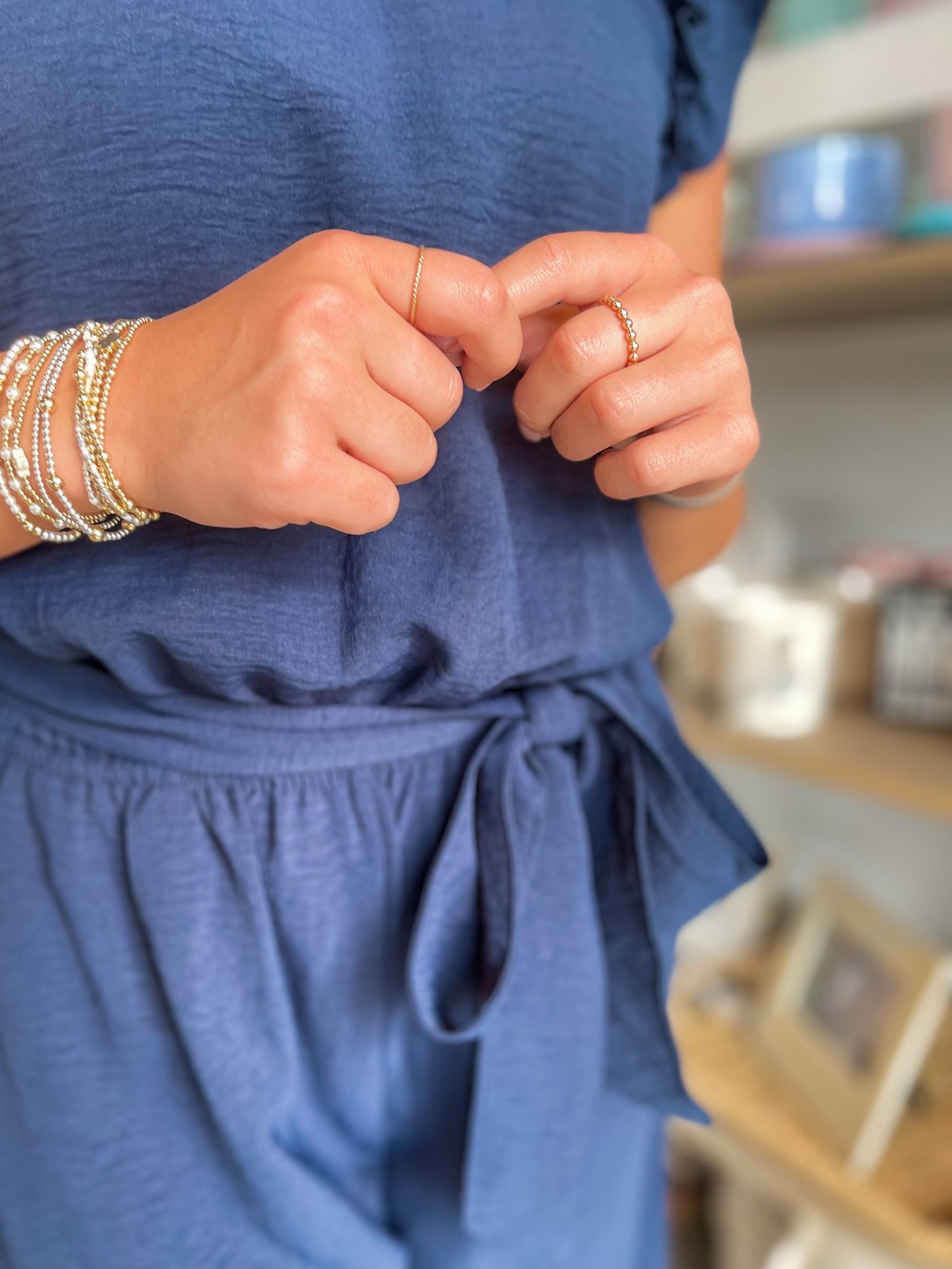 Arlette Navy Jumpsuit