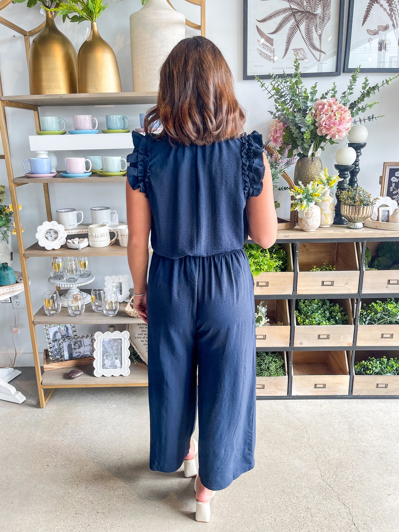 Arlette Navy Jumpsuit