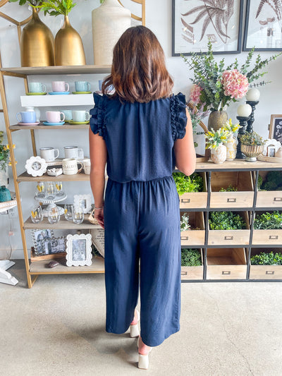 Arlette Navy Jumpsuit