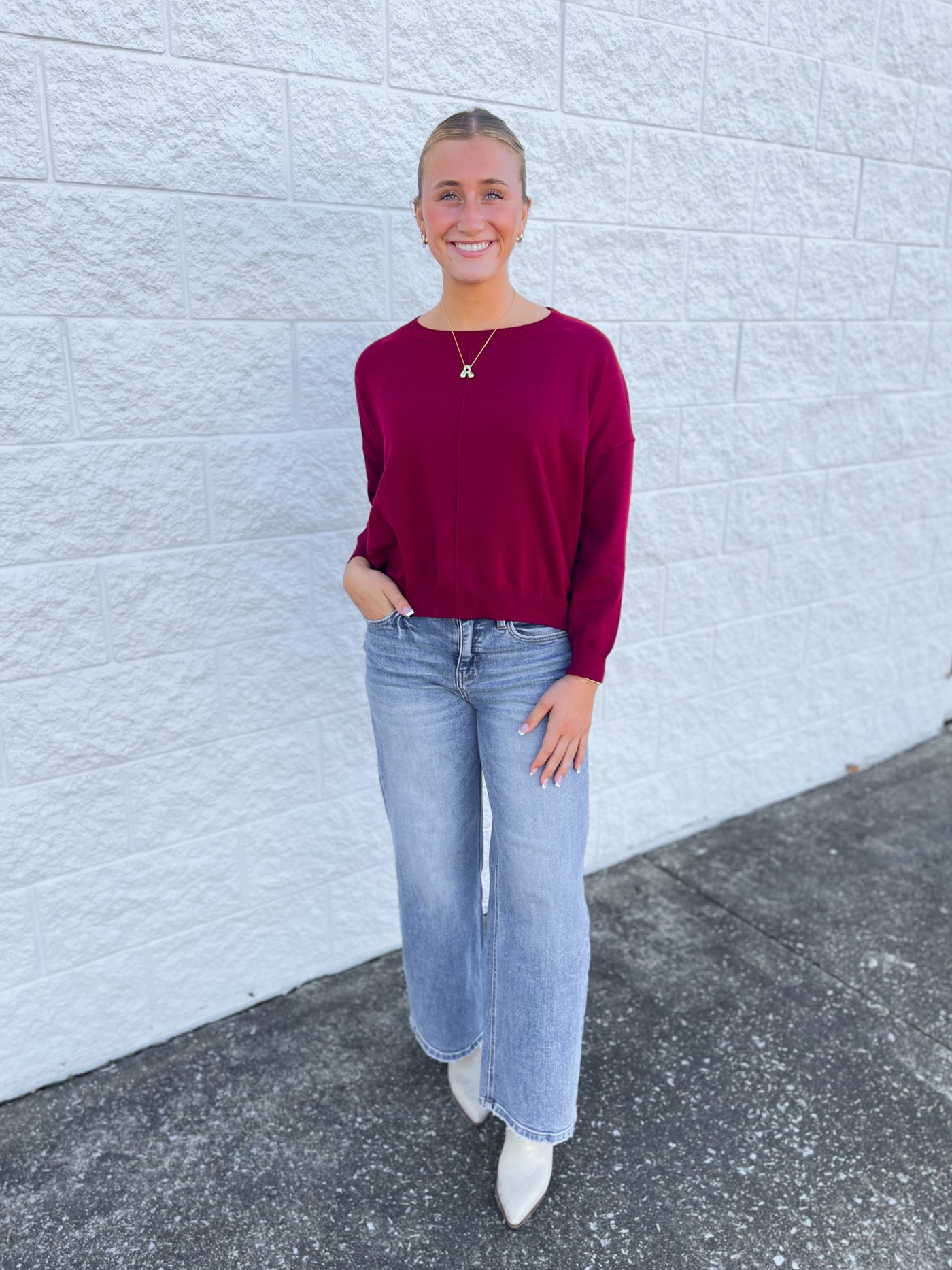 Merlot Rhonda Sweater