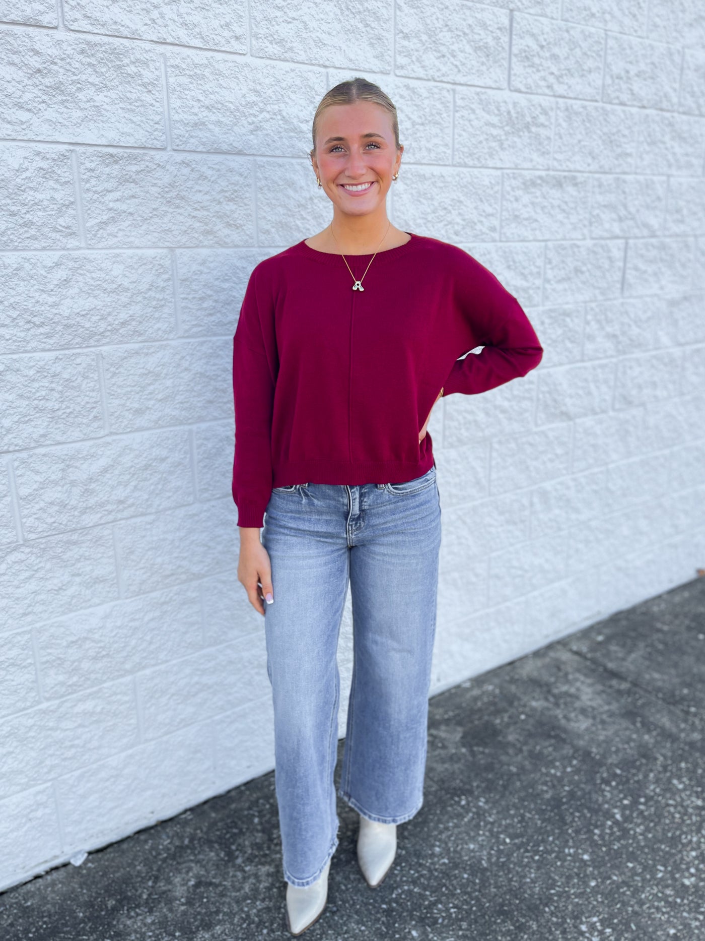 Merlot Rhonda Sweater