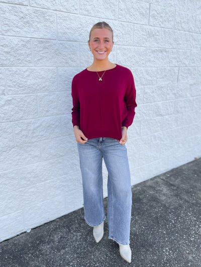 Merlot Rhonda Sweater