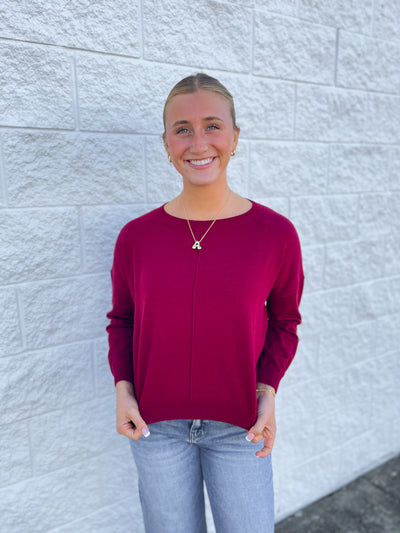 Merlot Rhonda Sweater