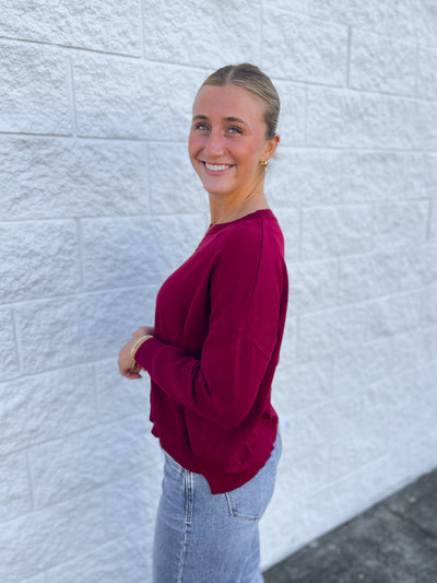 Merlot Rhonda Sweater