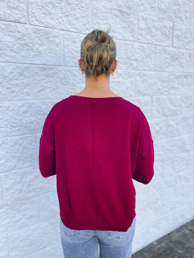 Merlot Rhonda Sweater