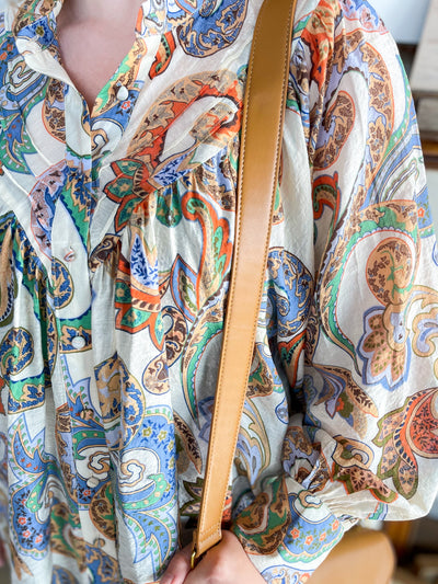 Ivory Paisley Wellington Top