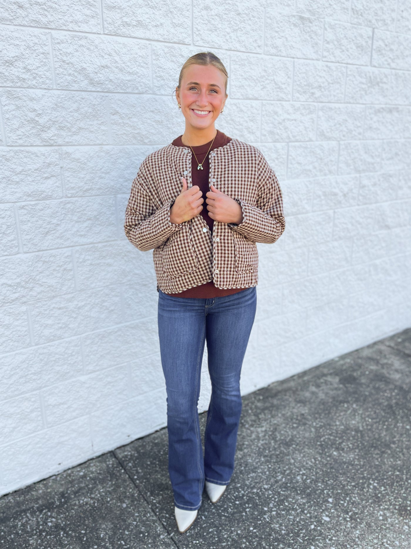 Chocolate Plaid Jacket