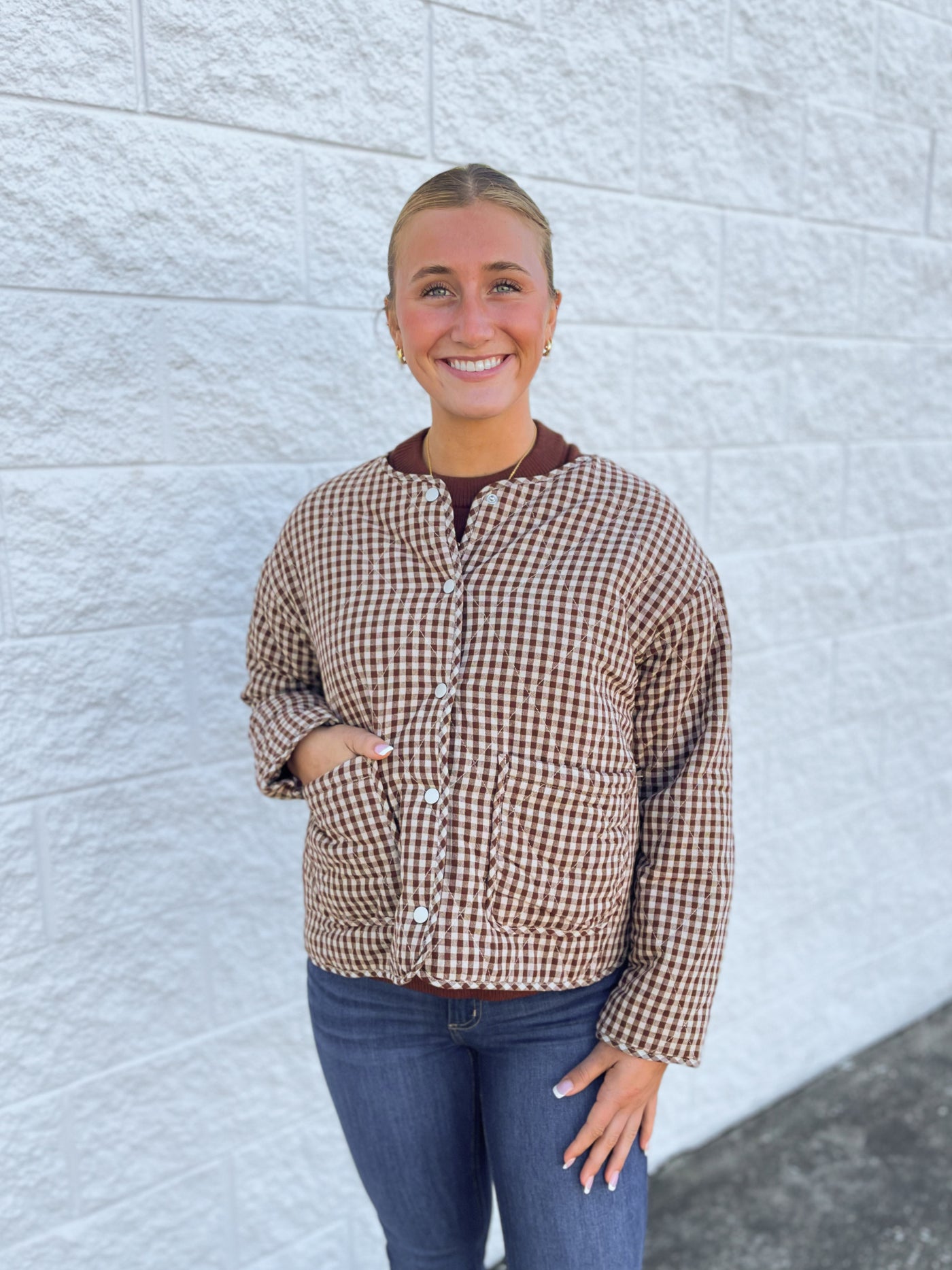 Chocolate Plaid Jacket