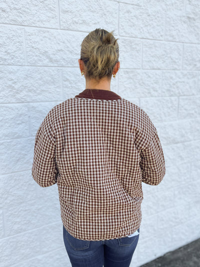 Chocolate Plaid Jacket