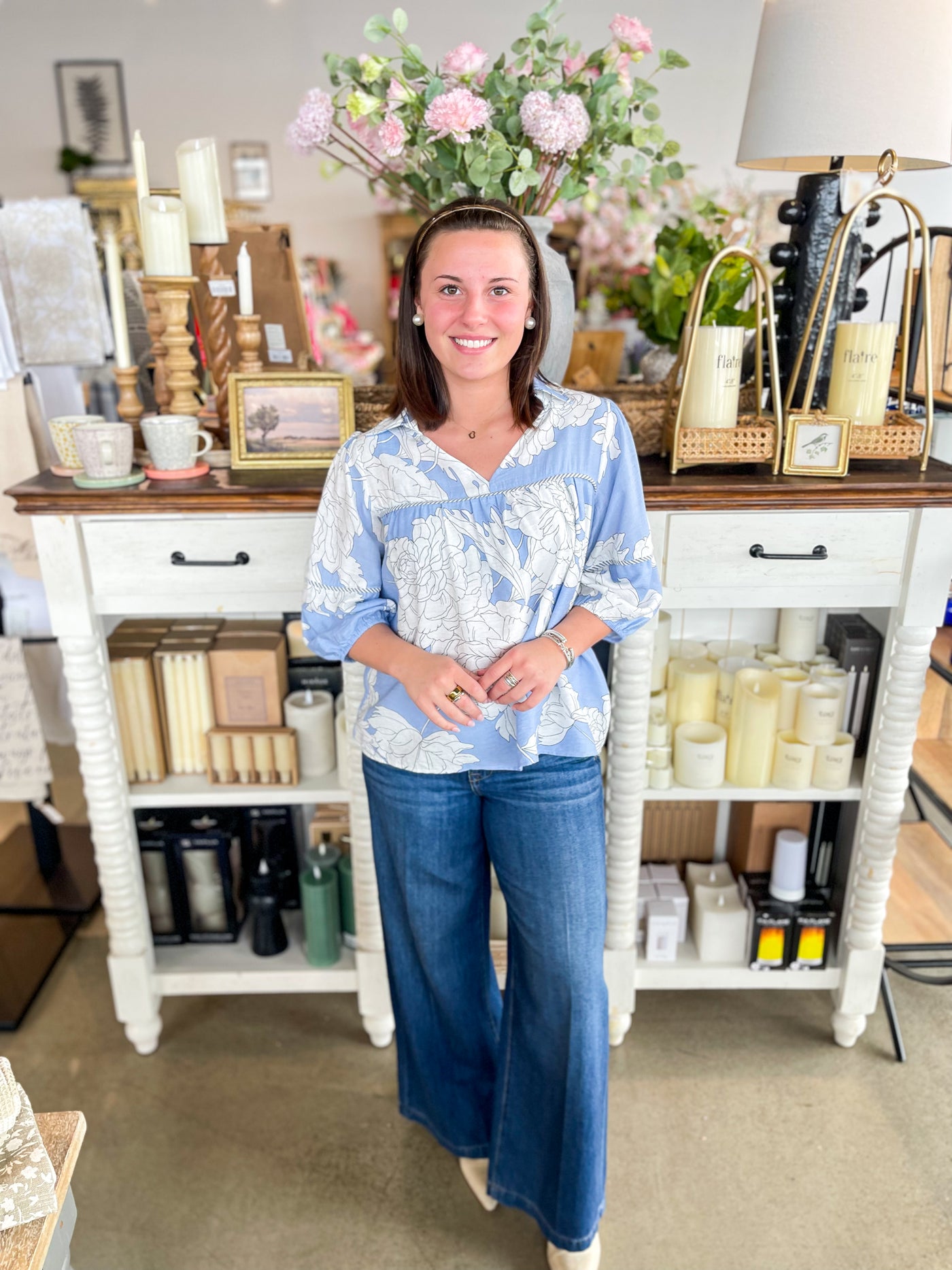 Nori Dark Wash Wide Leg Trouser Jean – Kenzie Parker