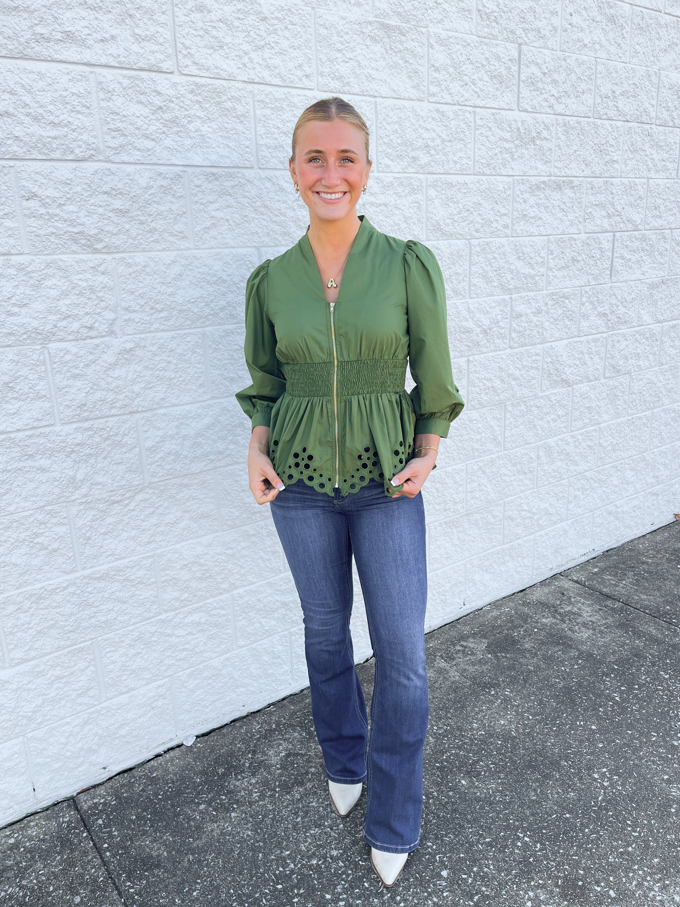 Entro Olive Greer Top