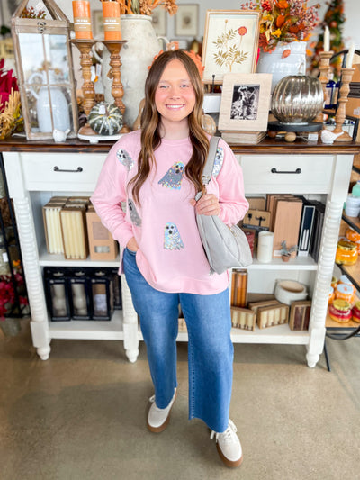 Ghost Sparkle Sweatshirt One Size
