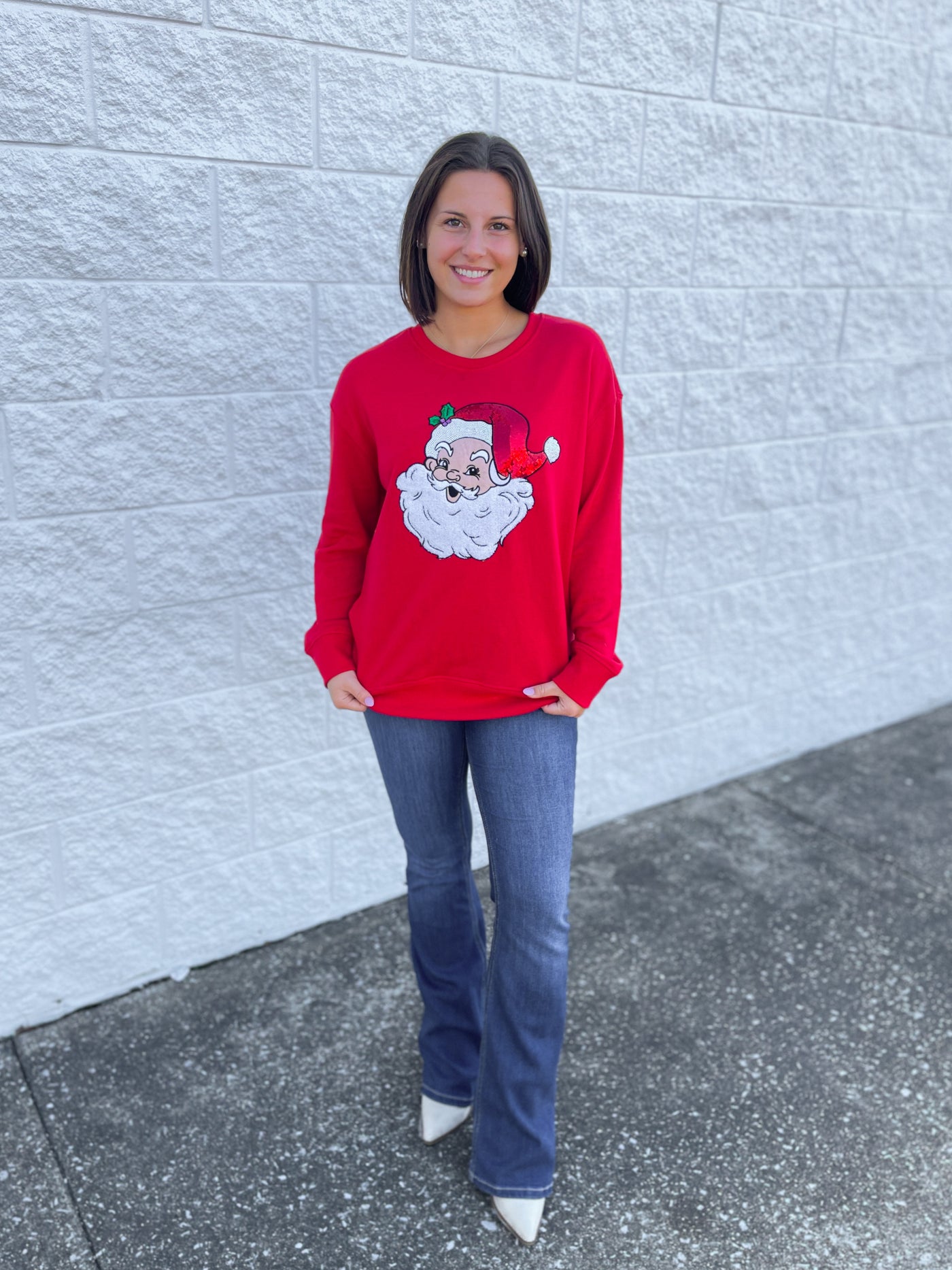 Merry Man Red Crew Neck Sweatshirt