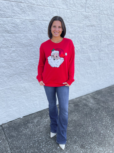 Merry Man Red Crew Neck Sweatshirt