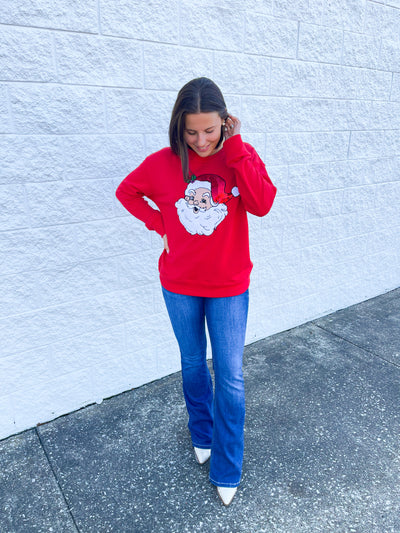 Merry Man Red Crew Neck Sweatshirt
