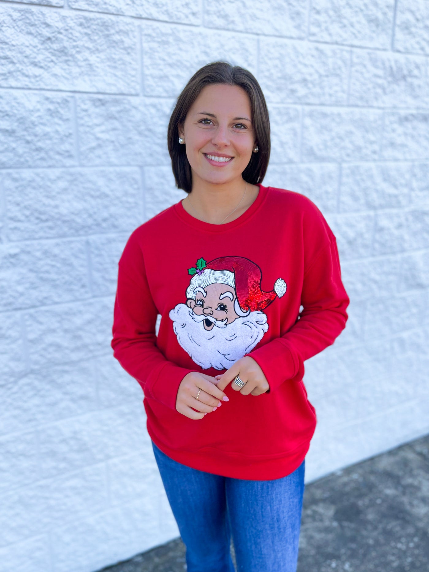 Merry Man Red Crew Neck Sweatshirt
