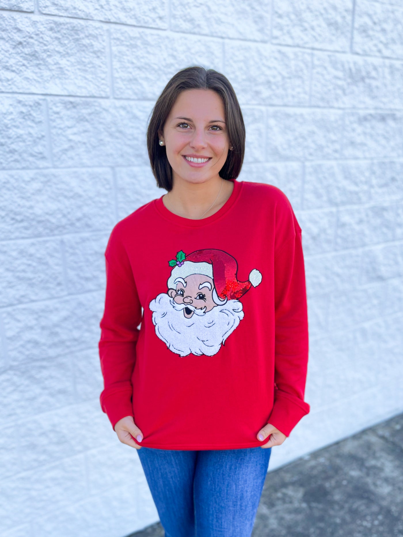Merry Man Red Crew Neck Sweatshirt