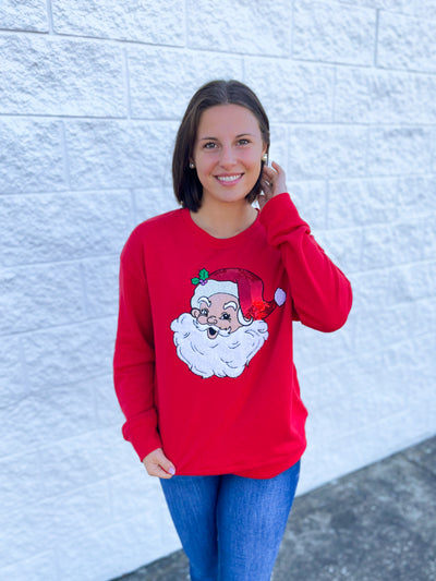 Merry Man Red Crew Neck Sweatshirt