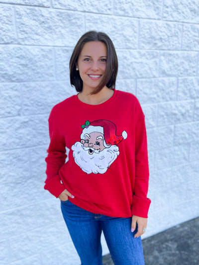 Merry Man Red Crew Neck Sweatshirt