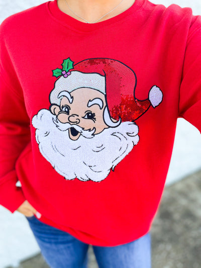 Merry Man Red Crew Neck Sweatshirt