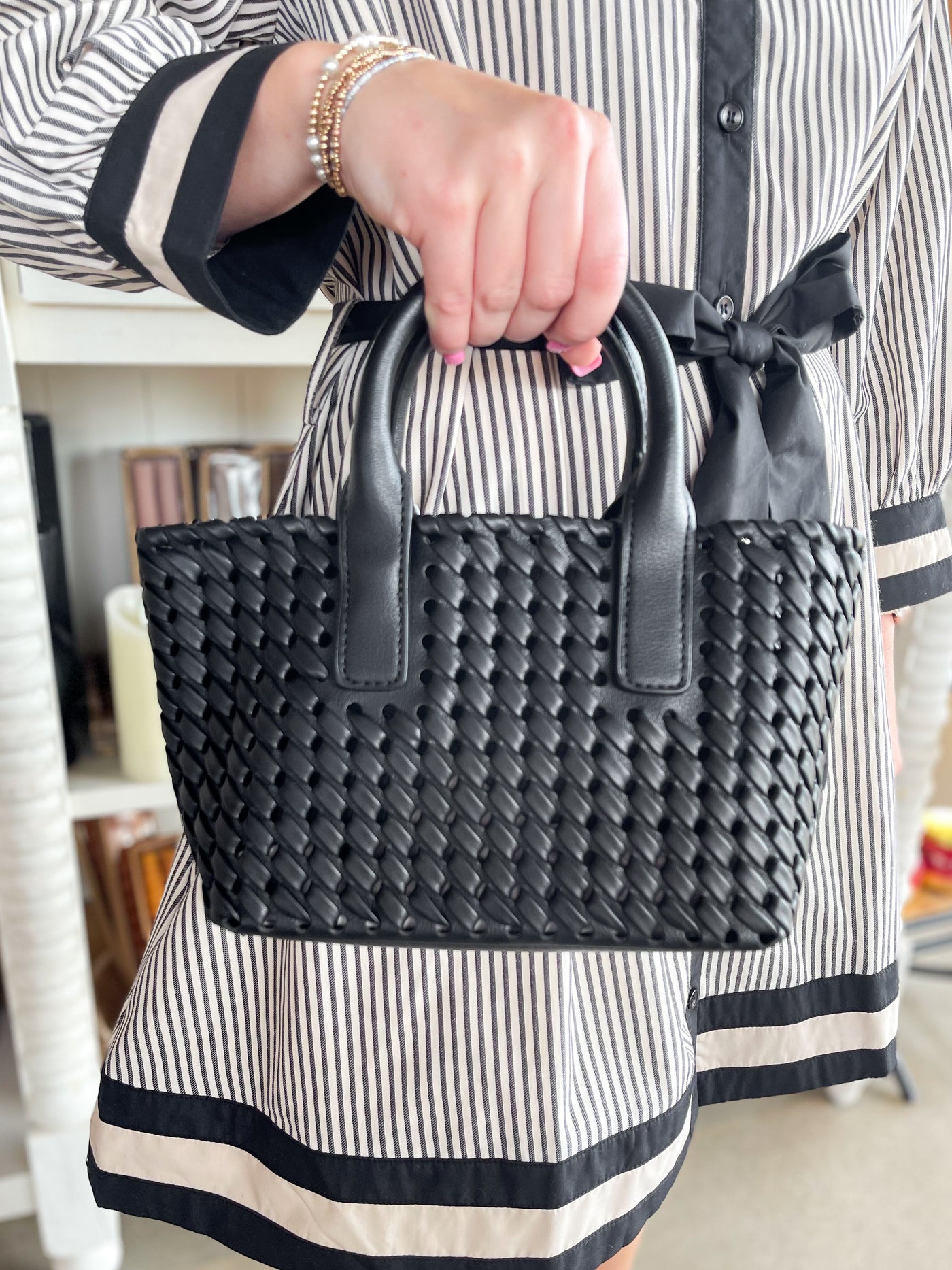 Paisley 2 in 1 Mini Woven Tote