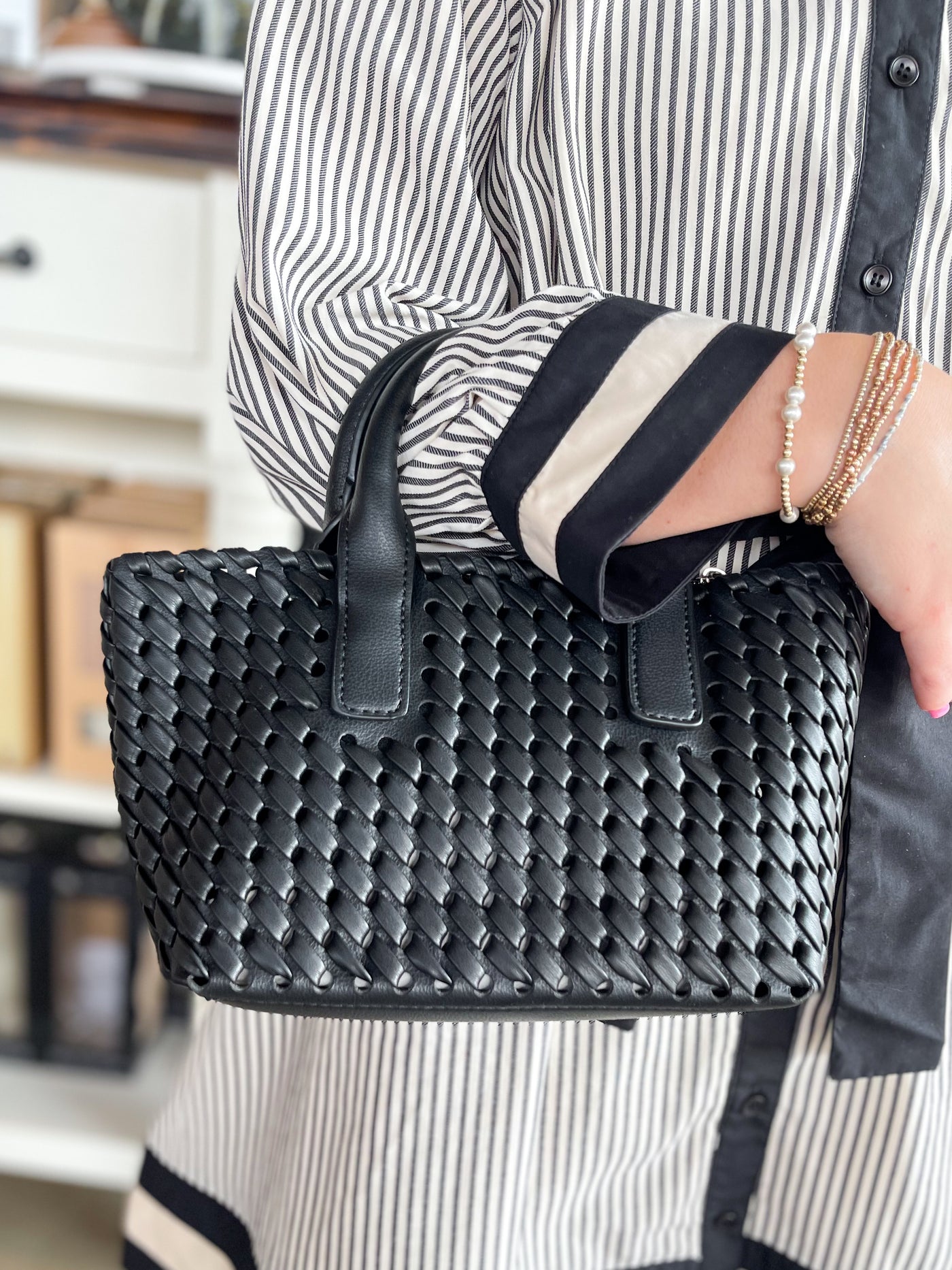 Paisley 2 in 1 Mini Woven Tote