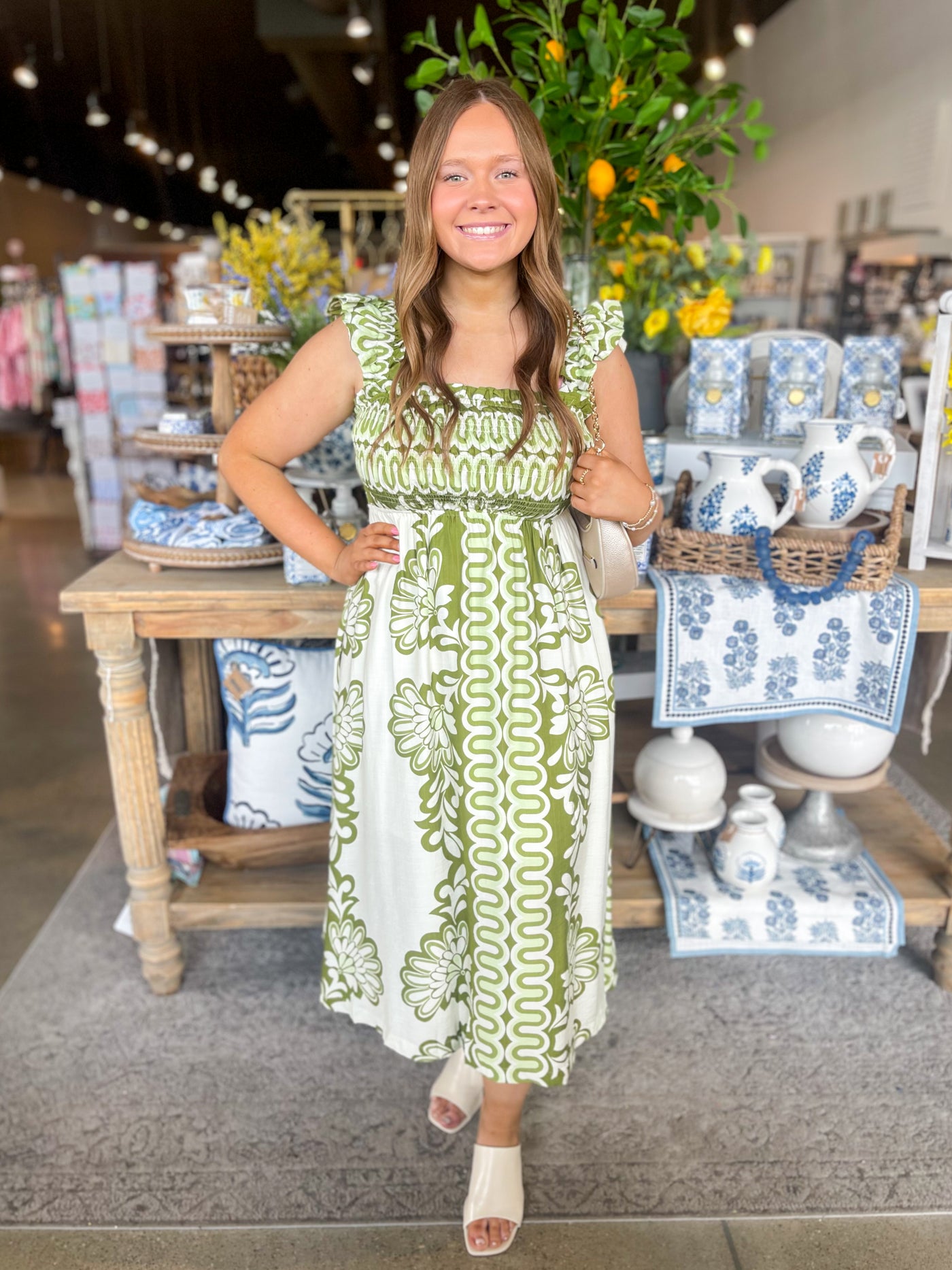 Sage Mix Sallie Dress